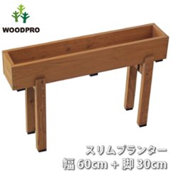 スリムプランター 幅600mm＋専用脚 高さ300mmタイプ セットの画像