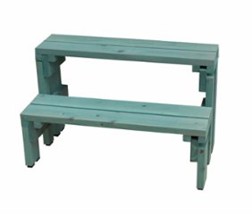 プランター台/花台棚板セット２段　【幅オーダー】幅510〜600ｍｍ×奥行390ｍｍ×高さ237/437ｍｍ〈受注生産〉の画像