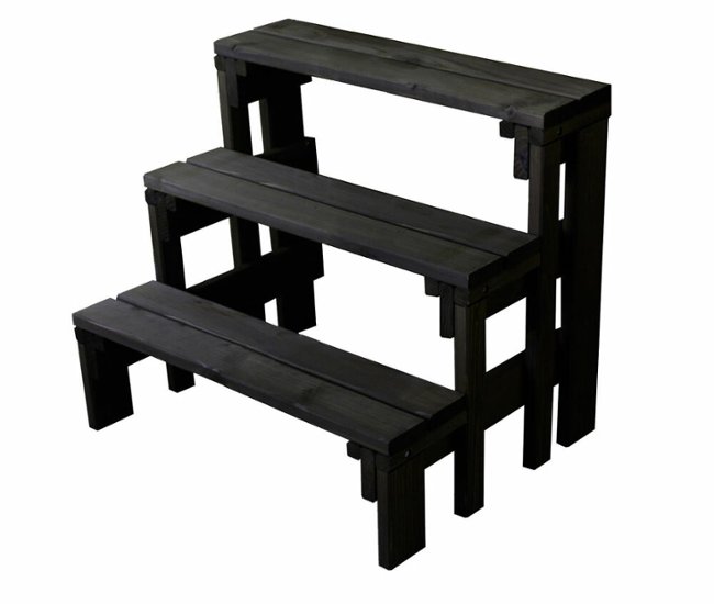 プランター台/花台棚板セット３段　【幅オーダー】幅610〜700ｍｍ×奥行580ｍｍ×高さ237/437/637ｍｍ〈受注生産〉画像