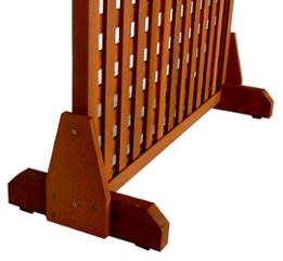 枠付きラティス専用脚（２個入/１セット）◇国産杉 側面補強板付きＡ型 ※取り付けフェンス目安：高さ900〜1200ミリ [受注生産]の画像