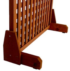 枠付きラティス専用脚（２個入/１セット）◇国産杉 側面補強板付きB型 ※取り付けフェンス目安：高さ900〜1200ミリ [受注生産]の画像