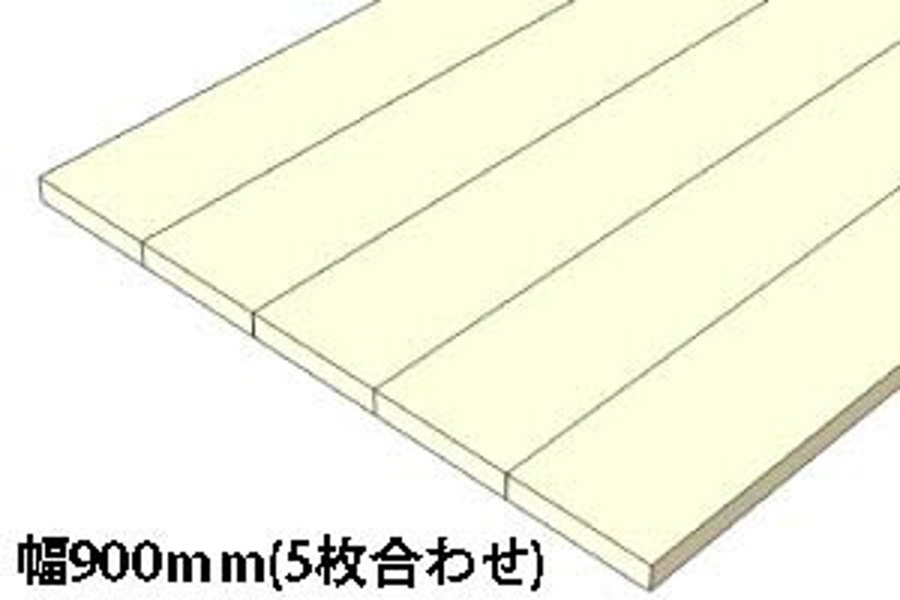 OLD ASHIBA 天板 （幅はぎ材/５枚あわせ）【縁無し】 厚35ｍｍ×幅900ｍｍ×長さ710〜800ｍｍ 〈受注生産〉画像