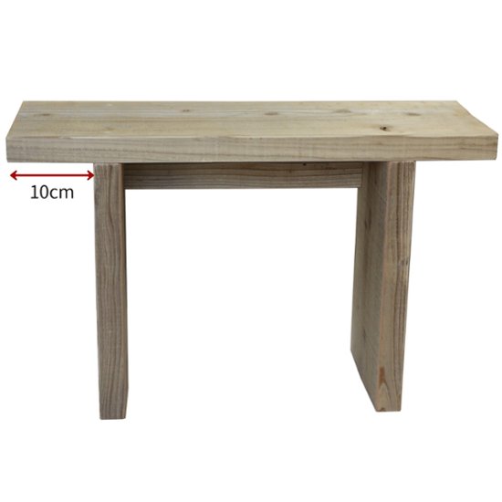 【アウトレット1104】OLD ASHIBA（足場板古材）ベンチシェルフ Ａタイプ（両端の飛び出し100ｍｍ）【セミオーダーサイズ】 幅600ｍｍ×高さ377ｍｍ×奥行205ｍｍ　無塗装画像