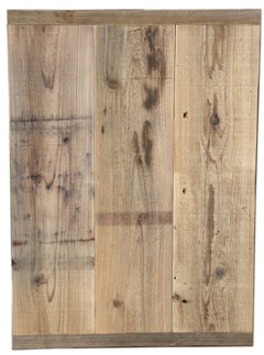 【アウトレットA2】OLD ASHIBA 天板 （幅はぎ材/３枚あわせ）※縁あり（標準タイプ） 厚35ｍｍ×幅590ｍｍ×長さ818ｍｍ　無塗装　★打痕キズあり画像