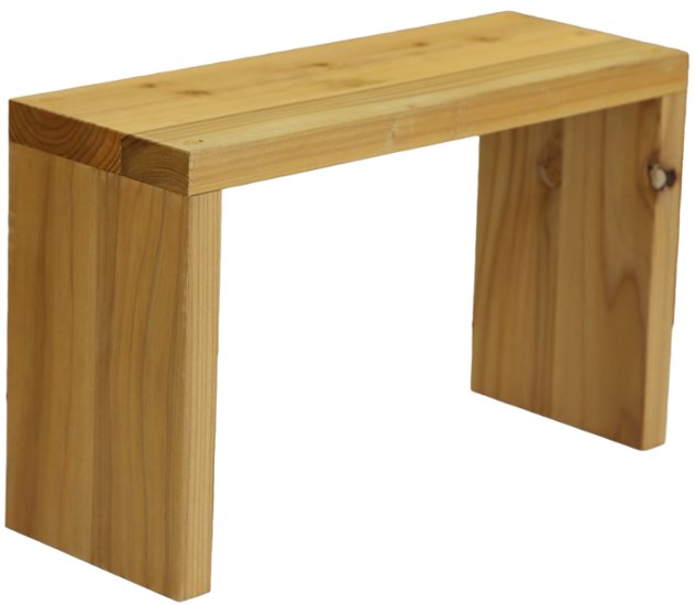 【アウトレット0101】国産杉 コの字 ラック　幅400ｍｍ×高さ250ｍｍ×奥行150ｍｍ　ハニー色画像