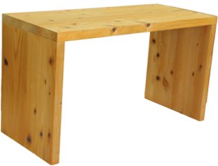 【アウトレット0103】国産杉 コの字 シェルフ（板厚28ｍｍ）　幅700ｍｍ×高さ400ｍｍ×奥行300ｍｍ　ハニー色画像