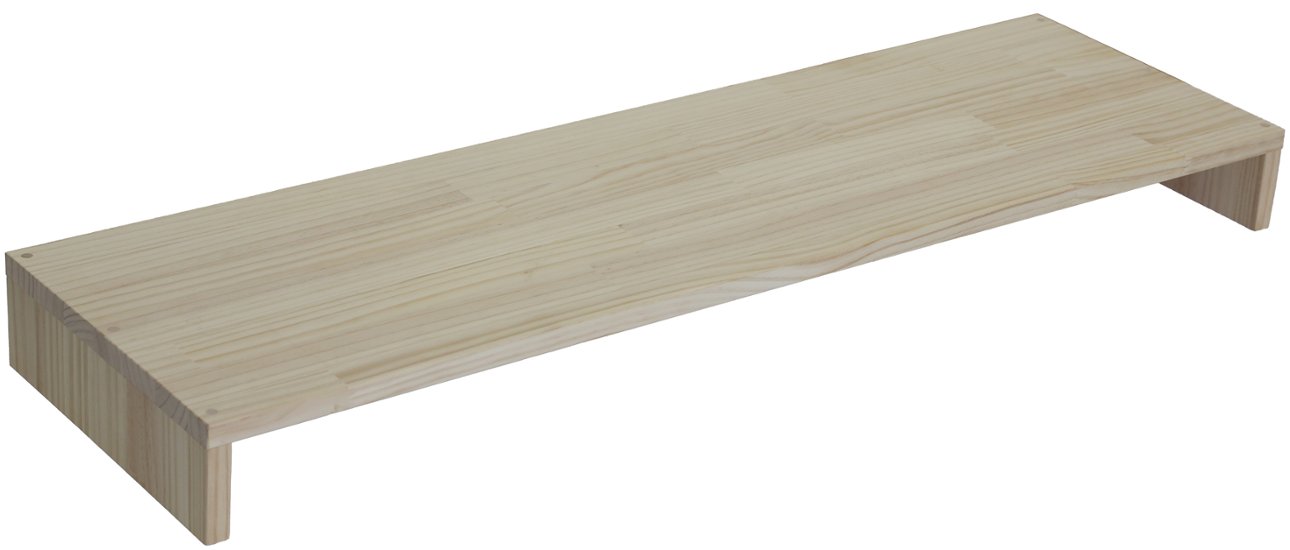 【アウトレット0301】パイン材 デスクシェルフ（板厚18ｍｍ）幅1000ｍｍ×高さ90ｍｍ×奥行300ｍｍ 無塗装画像