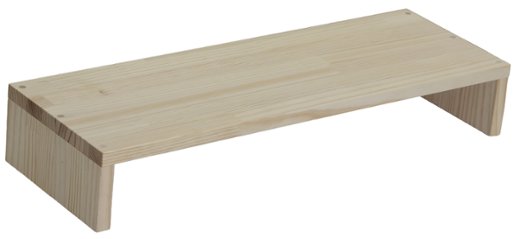 【アウトレット0302】パイン材 デスクシェルフ（板厚18ｍｍ）幅610ｍｍ×高さ100ｍｍ×奥行210ｍｍ 無塗装画像