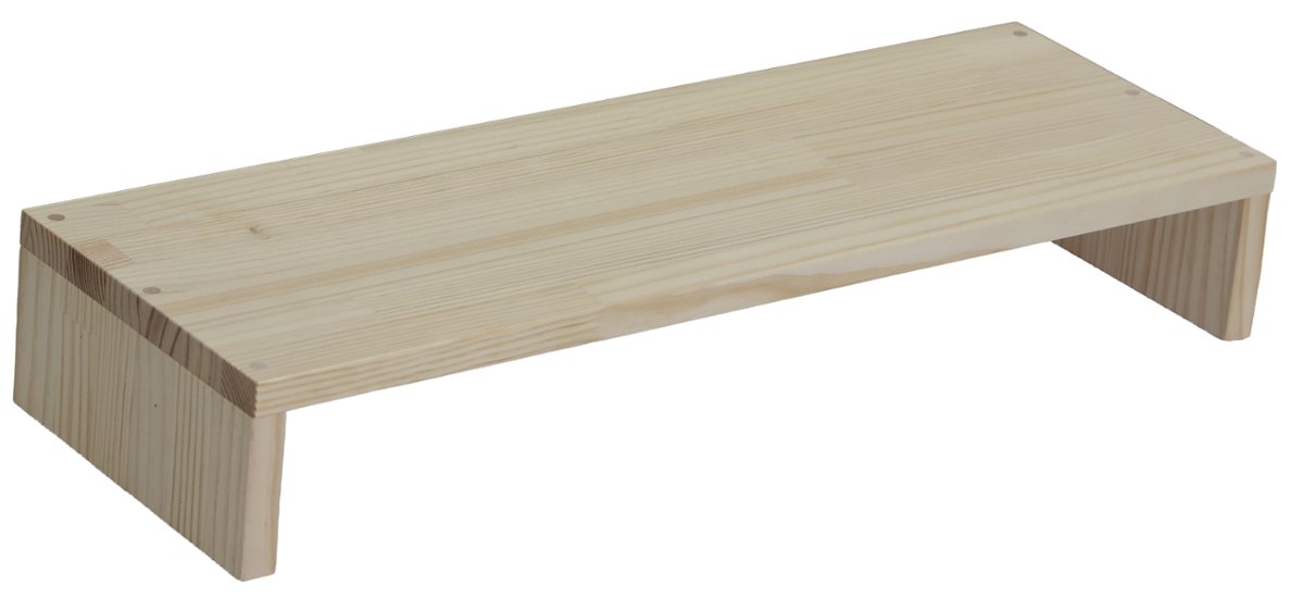 【アウトレット0302】パイン材 デスクシェルフ（板厚18ｍｍ）幅610ｍｍ×高さ100ｍｍ×奥行210ｍｍ 無塗装画像