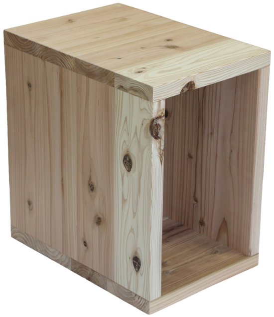 【アウトレット0310】国産杉 ロの字/四角 ラック　幅280ｍｍ×高さ420ｍｍ×奥行400ｍｍ　無塗装　★板厚28ｍｍ特注仕様画像