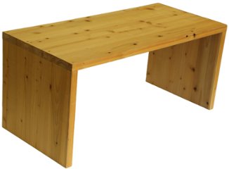 【アウトレット0703】国産杉 コの字 シェルフ（板厚28ｍｍ）幅880ｍｍ×高さ400ｍｍ×奥行400ｍｍ　ハニー色★配送事故修理品画像