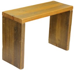 【アウトレット0706】OLD ASHIBA ベンチシェルフＢタイプ　幅600ｍｍ×高さ420ｍｍ×奥行235ｍｍ　薄茶（うすちゃ）　★脚（背面側）引っかかる節かけあり画像