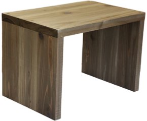 【アウトレット0901】国産杉 コの字 シェルフ（板厚28ｍｍ）　幅450ｍｍ×高さ320ｍｍ×奥行300ｍｍ　マロン色★ガタツキあり画像