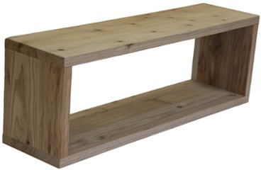 【アウトレット0902】国産杉 ロの字/四角 ラック（板厚24ｍｍ）　幅750ｍｍ×高さ260ｍｍ×奥行200ｍ　無塗装★配送事故キズあり画像