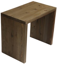 【アウトレット1002】国産杉 コの字 シェルフ（板厚28ｍｍ）幅500ｍｍ×高さ430ｍｍ×奥行300ｍｍマロン色★配送事故修理品画像