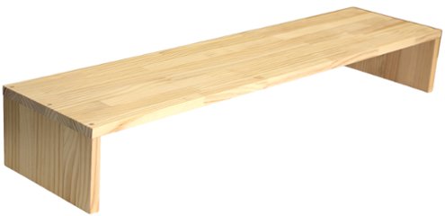 【アウトレット1005】パイン材 デスクシェルフ（板厚18ｍｍ）幅1000ｍｍ×高さ150ｍｍ×奥行250ｍｍ 無塗装画像
