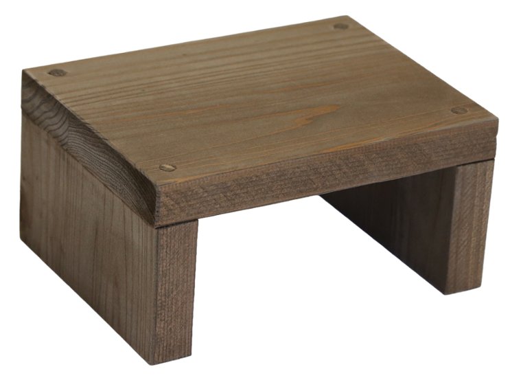 【アウトレットN01】国産杉コの字ラック（板厚24mm）幅200mm×高さ100mm×奥行150mm マロン色画像