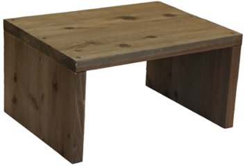【アウトレットN04】国産杉コの字ラック（板厚24mm）幅400mm×高さ210mm×奥行300mm マロン色画像