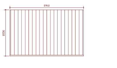 ウッドデッキ（規格型）◇国産杉（飫肥杉赤味）：縦張 間口2.9ｍ×奥行1.8ｍタイプ ※フェンスは別売りです 【受注生産】画像