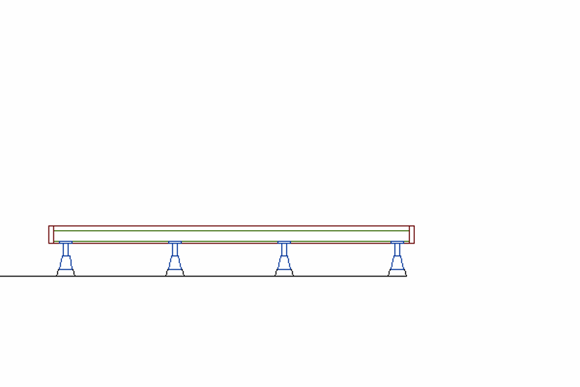 ウッドデッキ（規格型）◇国産杉（飫肥杉赤味）：縦張 間口2.9ｍ×奥行2.5ｍタイプ ※フェンスは別売りです 【受注生産】画像