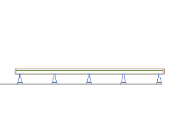 ウッドデッキ（規格型）◇国産杉（飫肥杉赤味）：縦張 間口3.9ｍ×奥行2.5ｍタイプ ※フェンスは別売りです 【受注生産】画像