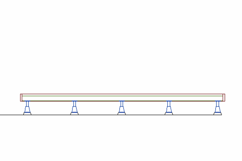ウッドデッキ（規格型）◇国産杉（飫肥杉赤味）：縦張 間口3.9ｍ×奥行2.5ｍタイプ ※フェンスは別売りです 【受注生産】画像