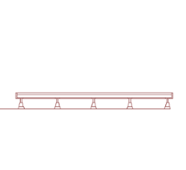 ウッドデッキ（規格型）◇国産杉（飫肥杉赤味）：縦張 間口3.9ｍ×奥行3.6ｍタイプ ※フェンスは別売りです 【受注生産】画像