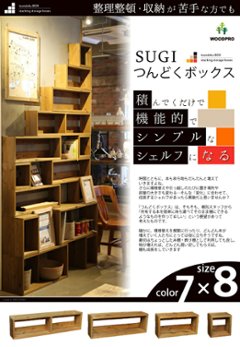 【SUGI-インテリア】つんどくボックス 2S 幅480×奥行150×高さ240ｍｍ(レギュラー)画像