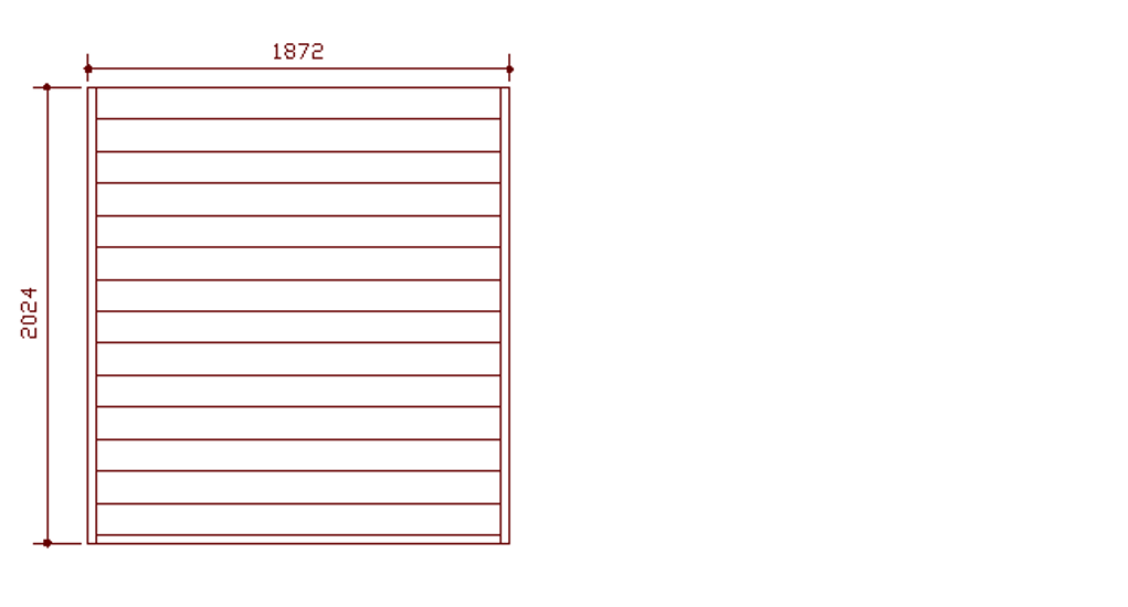 ウッドデッキ（規格型）◇国産杉（飫肥杉赤味）：横張 間口1.8ｍ×奥行2.0ｍタイプ ※フェンスは別売りです 【受注生産】画像