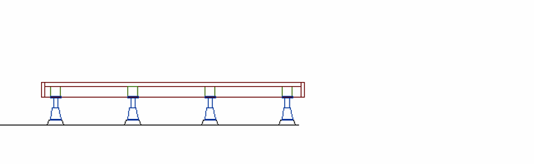 ウッドデッキ（規格型）◇国産杉（飫肥杉赤味）：横張 間口2.5ｍ×奥行0.9ｍタイプ ※フェンスは別売りです 【受注生産】画像