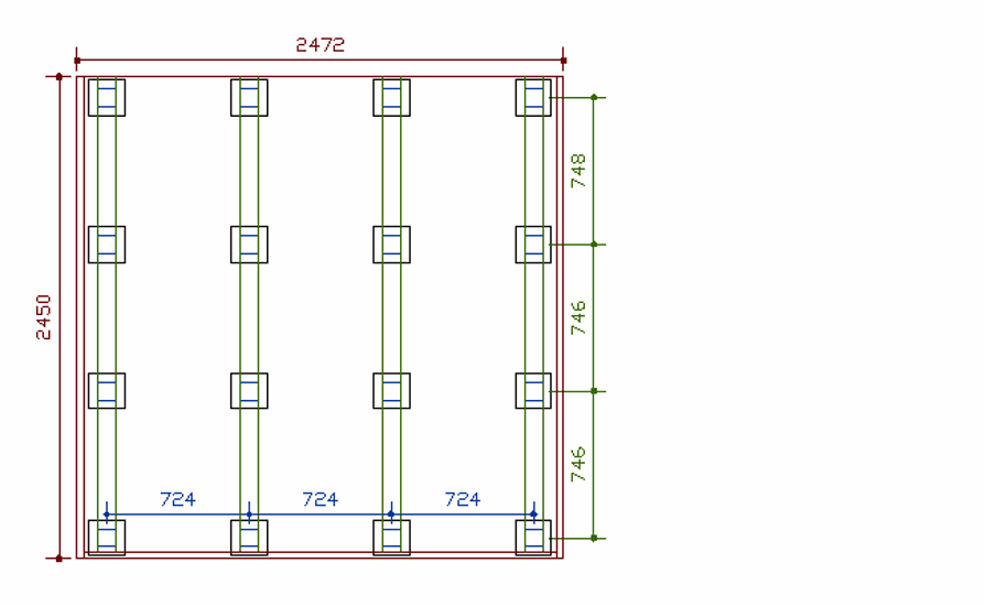 ウッドデッキ（規格型）◇国産杉（飫肥杉赤味）：横張 間口2.5ｍ×奥行2.5ｍタイプ ※フェンスは別売りです 【受注生産】画像