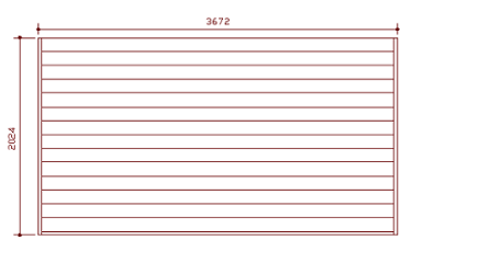 ウッドデッキ（規格型）◇国産杉（飫肥杉赤味）：横張 間口3.6ｍ×奥行2.0ｍタイプ ※フェンスは別売りです 【受注生産】画像