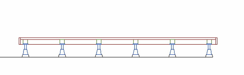 ウッドデッキ（規格型）◇国産杉（飫肥杉赤味）：横張 間口4.0ｍ×奥行0.9ｍタイプ ※フェンスは別売りです 【受注生産】画像