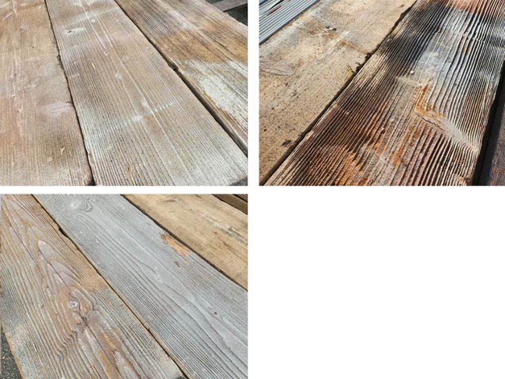 【造船所の足場板 1.5M】 足場板(古材) 長さ1500×幅300×厚50ｍｍ 2枚/セット(約0.9平米)【数量限定品】画像