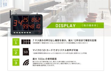 S-CALLⅢ（エスコール3）受信表示機画像