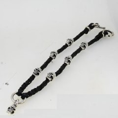 Leather Wallet Chain -Skull HT-の画像