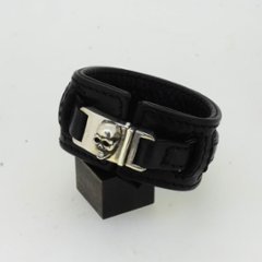 Quick Skull Leather Braceletの画像