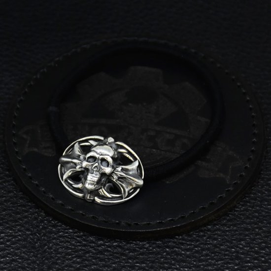 Skull Cross BK Hair Band画像