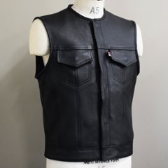 OUTLAW CLUB VEST 【Cow Black】【LEATHER】の画像