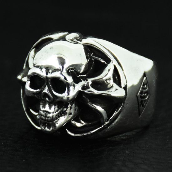 Round-Skull-Cross-Ring 画像