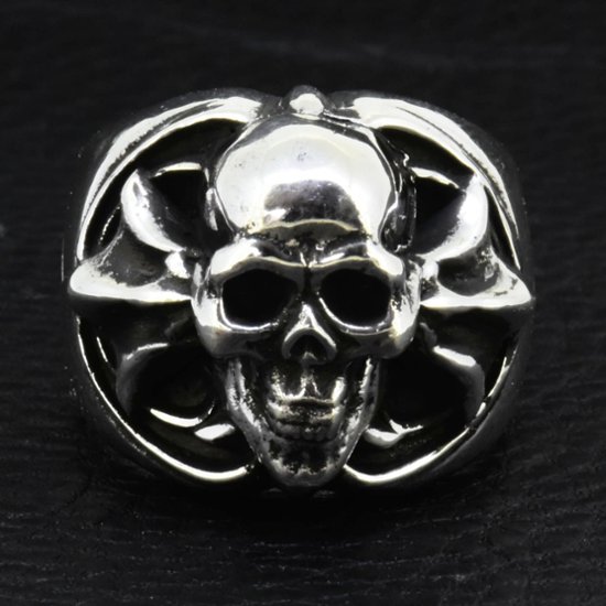 Round-Skull-Cross-Ring 画像