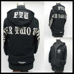 F.T.W　Flapping Big logo embroidery hoodie Parkaの画像