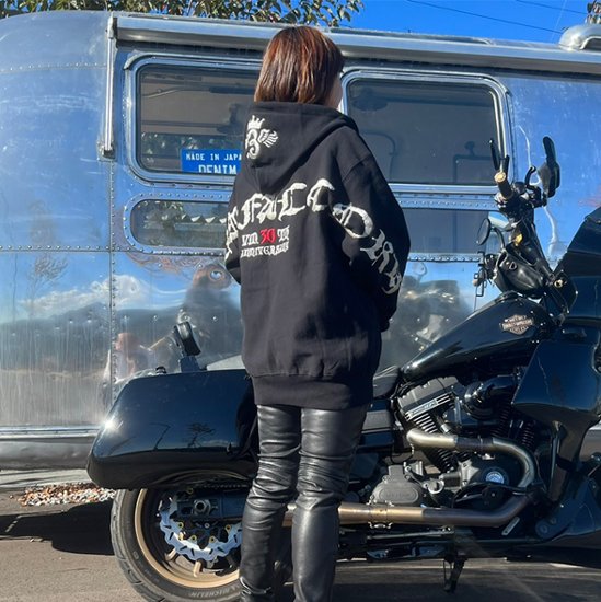 VM30th記念　Flapping Big logo embroidery hoodie (Black)画像