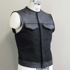 OUTLAW CLUB VEST 【Cow Black】【Canvas】【HYBRID】の画像