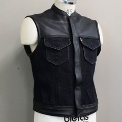 OUTLAW CLUB VEST 【Cow Black】【Denim】【HYBRID】の画像