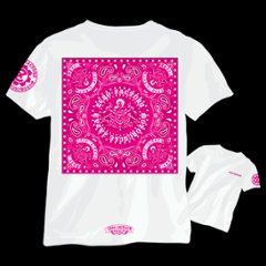 【予約商品】BANDANA T-SHIRTS -WH- 【Pink】画像