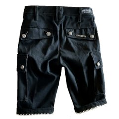 Half Cargo Pants 【Flap Pocket】 -BK-の画像