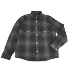 Front Zip Omble Check Jacket -Black-の画像