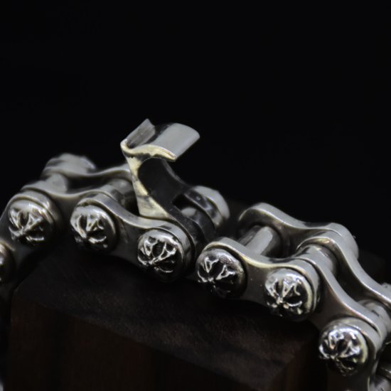 Cross Biker Chain Bracelet画像