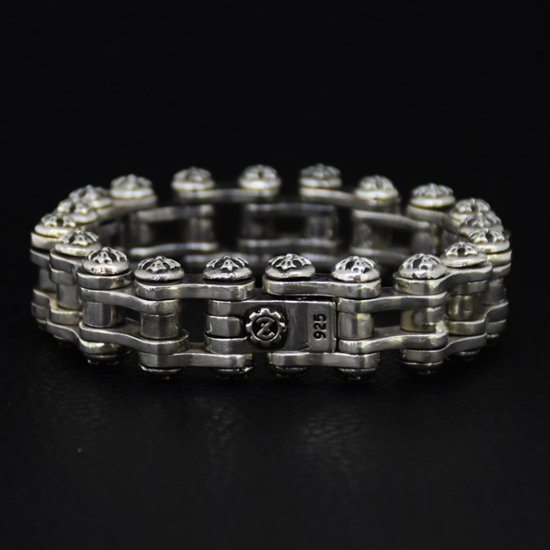 Cross Biker Chain Bracelet画像